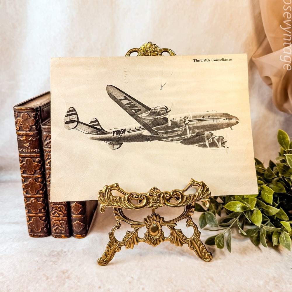 Vintage TWA Aircraft‎ Jumbo Postcard